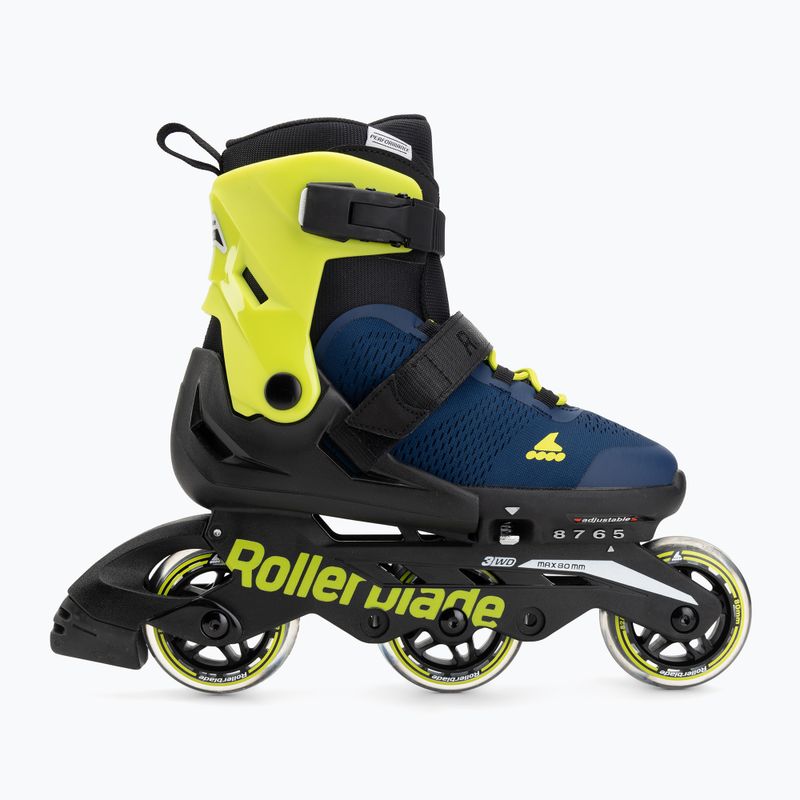 Rolki dziecięce Rollerblade Microblade 3WD Jr blue royal/lime 2
