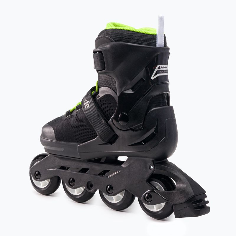 Rolki dziecięce Rollerblade Microblade Jr black/green 2