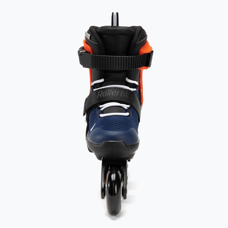 Rolki dziecięce Rollerblade Microblade Jr midnight blue/warm orange 4