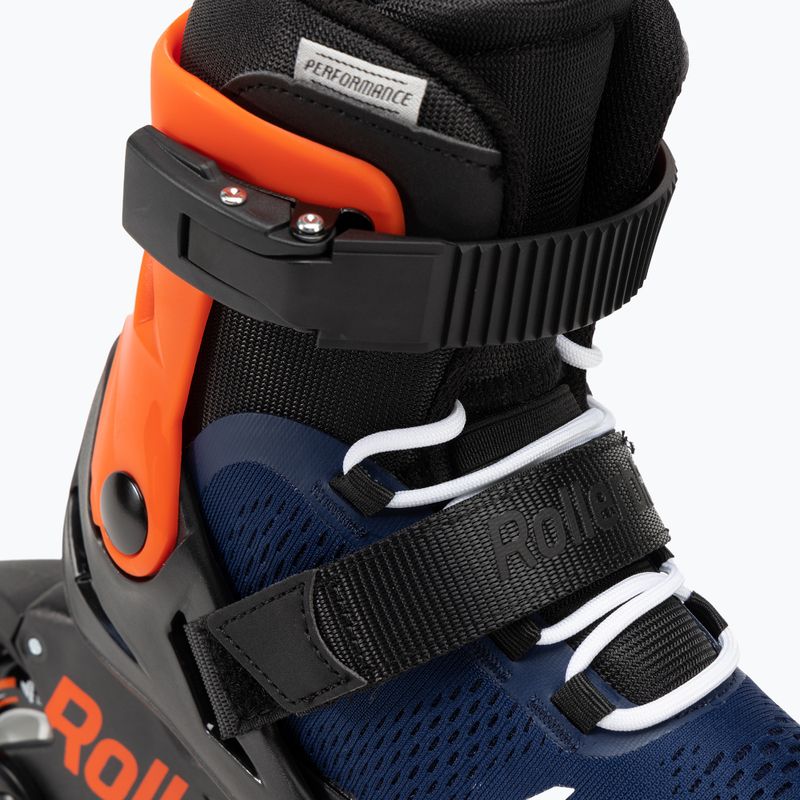 Rolki dziecięce Rollerblade Microblade Jr midnight blue/warm orange 5