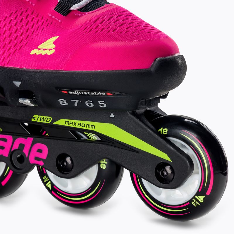 Rolki dziecięce Rollerblade Microblade Jr pink/light green 7