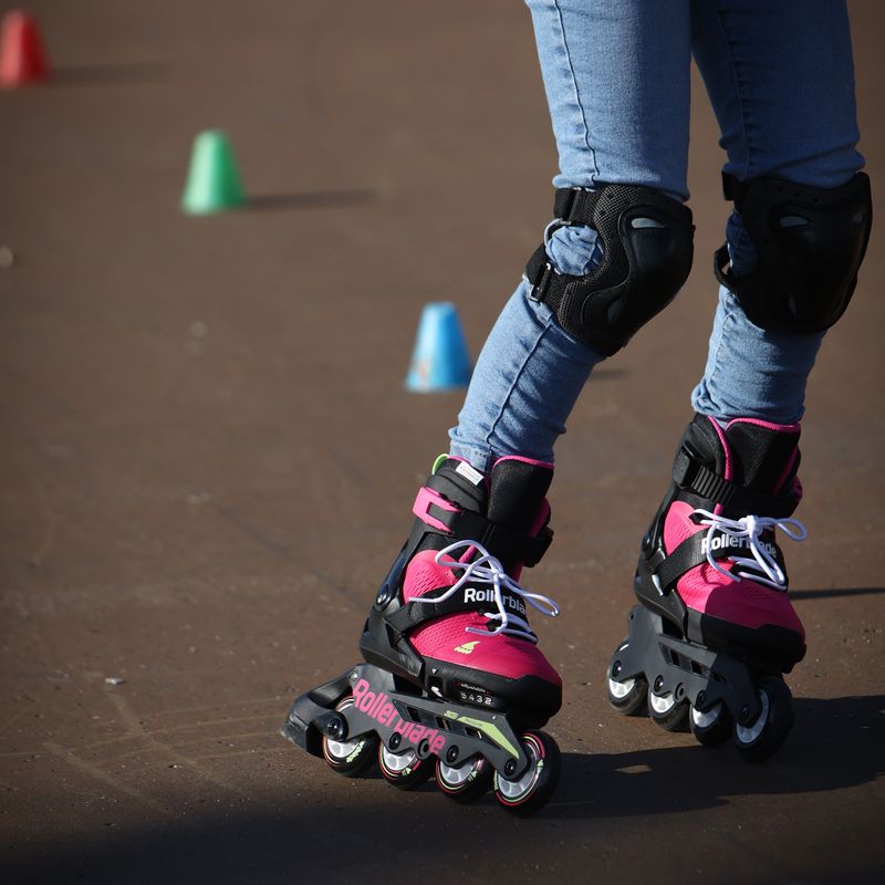 Rolki dziecięce Rollerblade Microblade Jr pink/light green 11