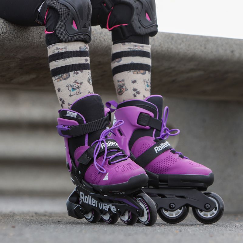 Rolki dziecięce Rollerblade Microblade Jr purple/black 10