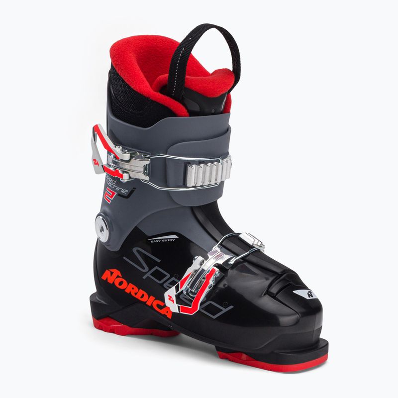 Buty narciarskie dziecięce Nordica Speedmachine J2 black/anthracite/red