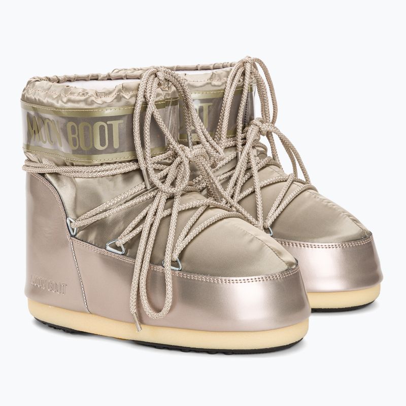 Śniegowce damskie Moon Boot Icon Low Glance 2023 platinum 4