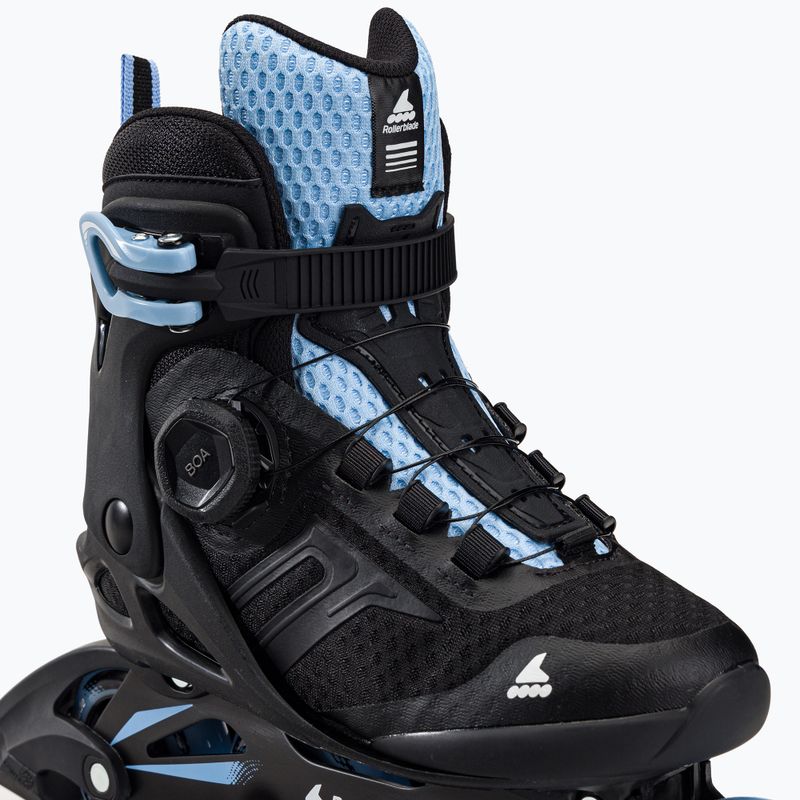 Rolki damskie Rollerblade Macroblade 84 BOA W black/powder blue 5