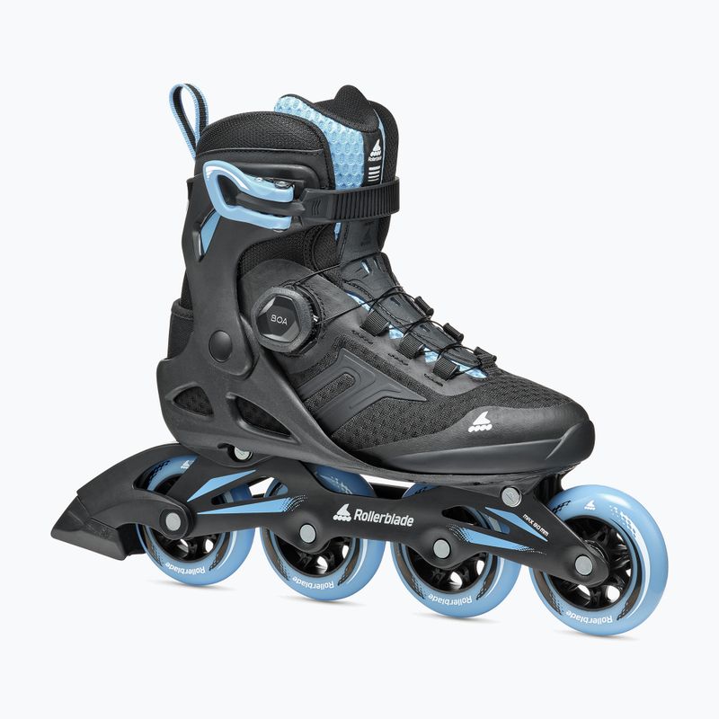 Rolki damskie Rollerblade Macroblade 84 BOA W black/powder blue 8