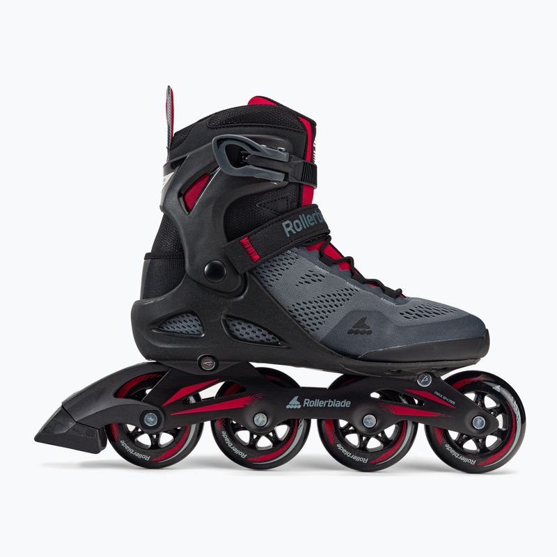 Rolki męskie Rollerblade Macroblade 84 dark grey/red 2