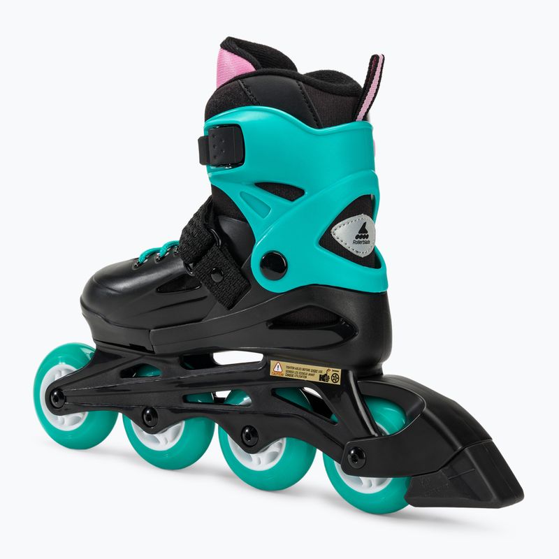 Rolki dziecięce Rollerblade Fury Jr black sea/green 3