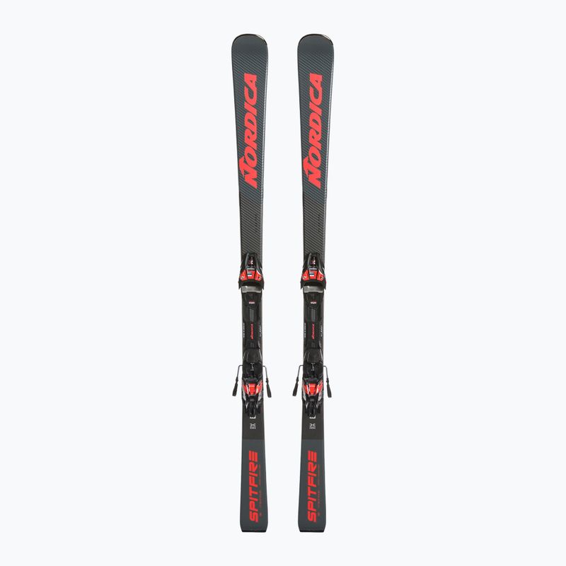 Narty zjazdowe Nordica Spitfire DC 68 Pro FDT + wiązania XCELL12 FDT grey/red