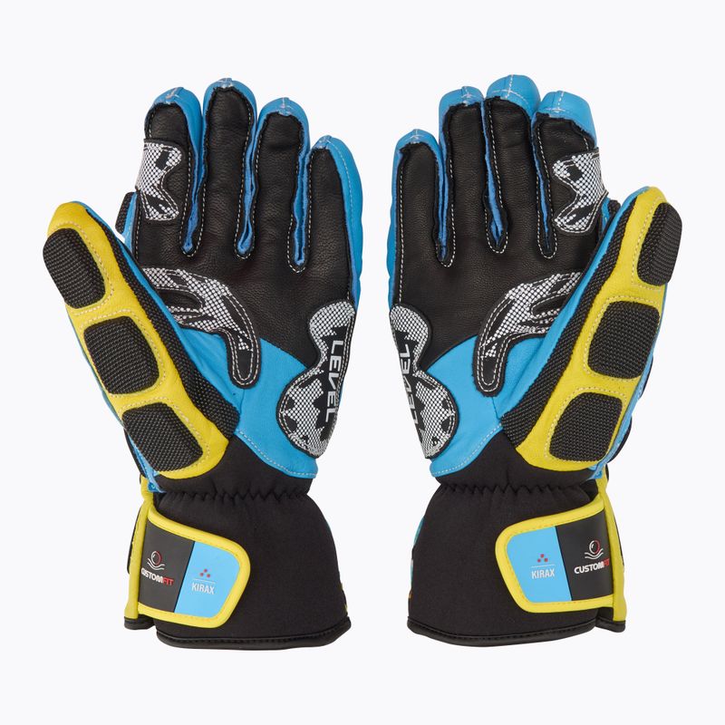 Rękawice narciarskie Level Worldcup CF yellow/blue 3
