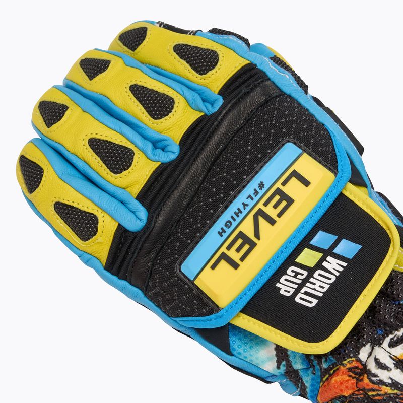 Rękawice narciarskie Level Worldcup CF yellow/blue 5
