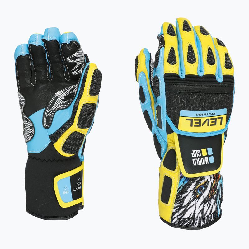 Rękawice narciarskie Level Worldcup CF yellow/blue 6