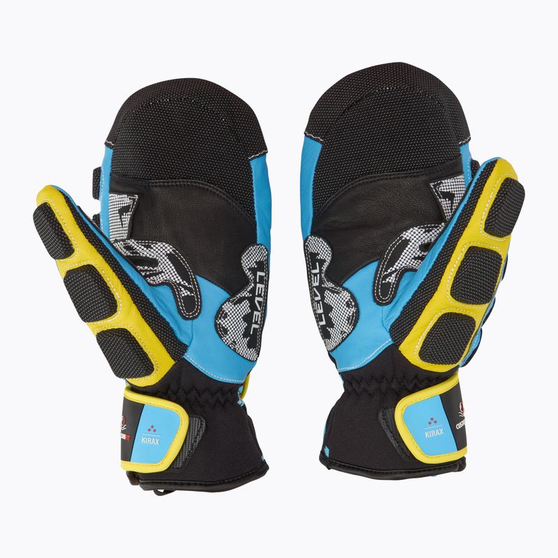 Rękawice narciarskie Level Worldcup CF Mitt yellow/blue 3
