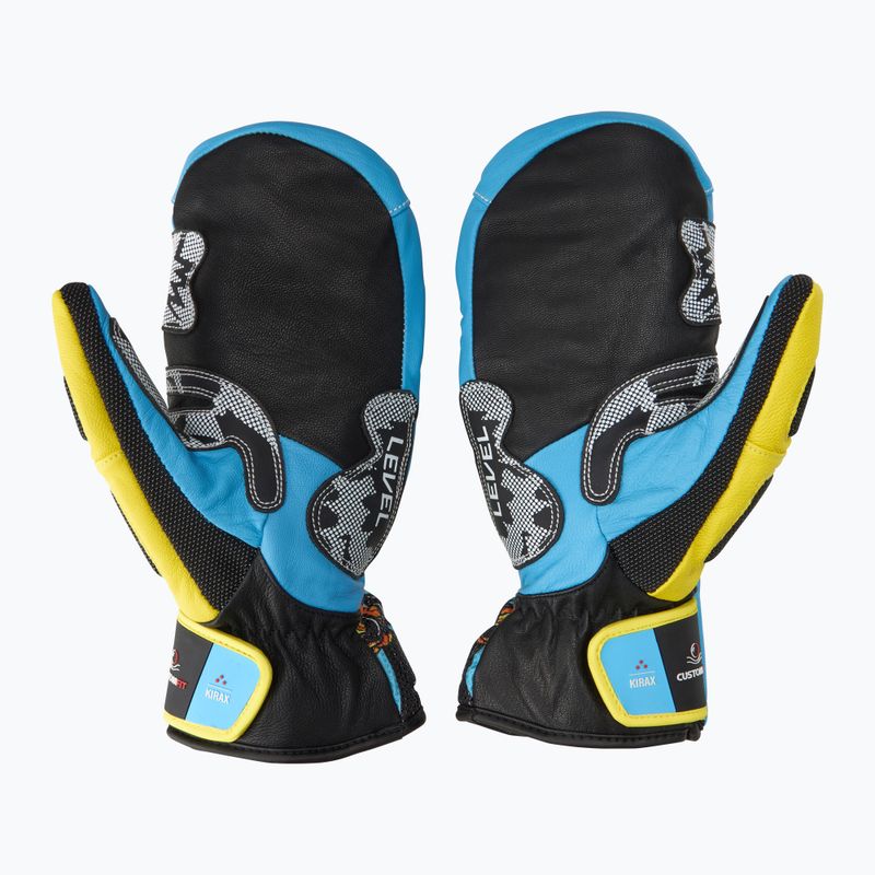 Rękawice narciarskie Level SQ CF Mitt yellow/blue 3