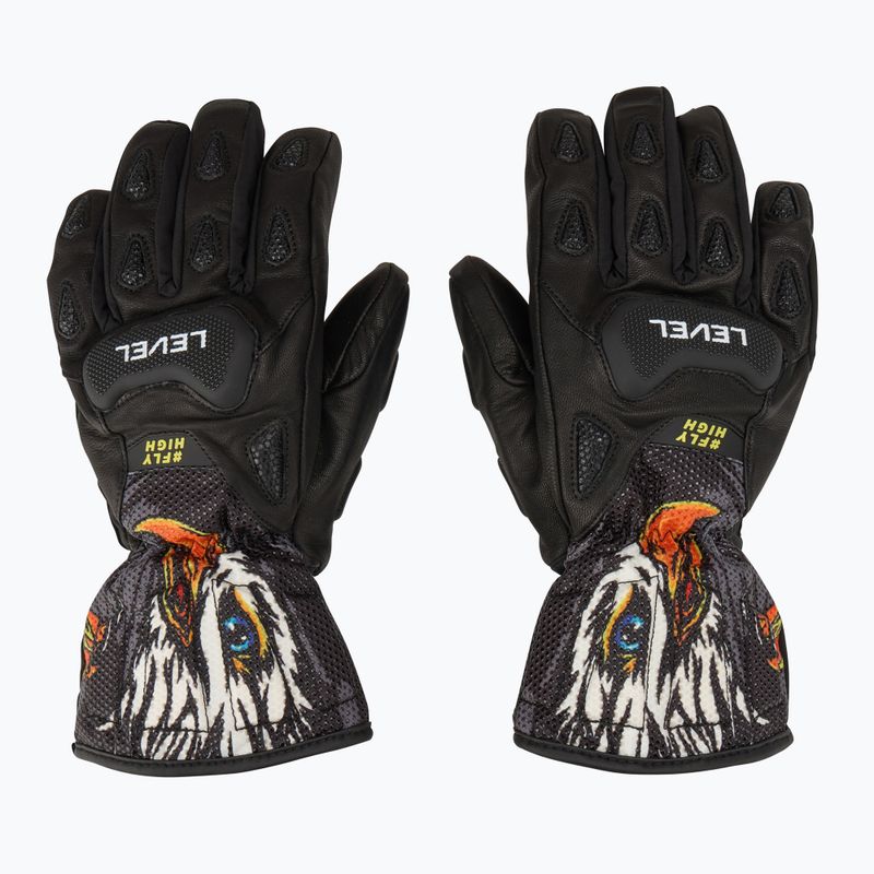 Rękawice narciarskie dziecięce Level Sq JR CF pk black 2