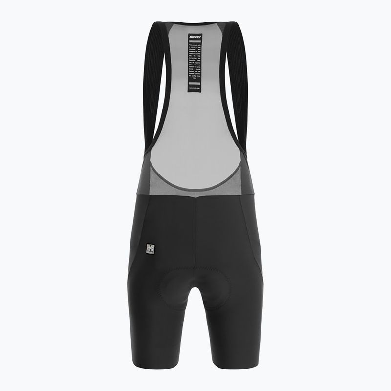 Spodenki rowerowe damskie Santini Sleek Raggio black 2