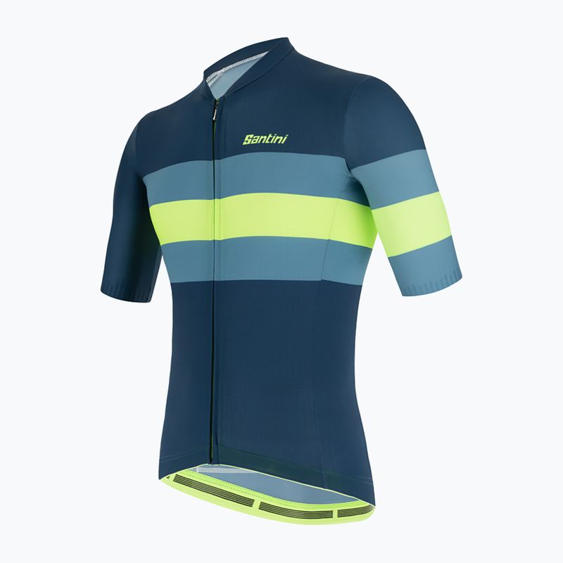 Koszulka rowerowa męska Santini Ecosleek Bengal fluor green 2