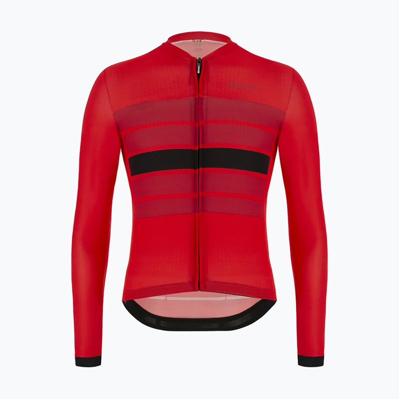 Bluza rowerowa męska Santini Ecosleek Bengal red 4