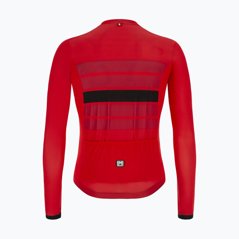 Bluza rowerowa męska Santini Ecosleek Bengal red 5
