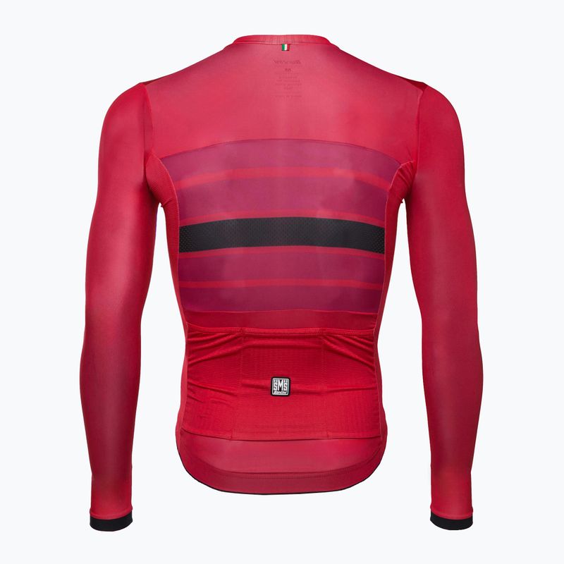 Bluza rowerowa męska Santini Ecosleek Bengal red 2
