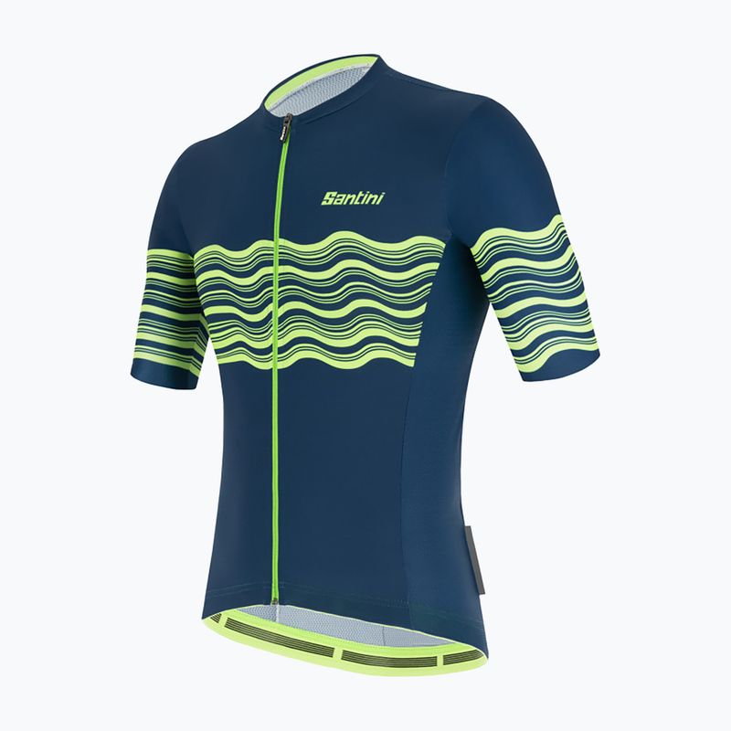 Koszulka rowerowa męska Santini Tono Profilo fluor green 3