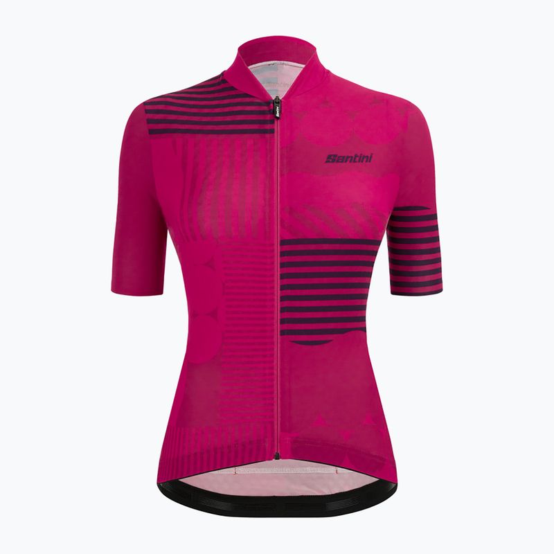 Koszulka rowerowa damska Santini Giada Optic raspberry