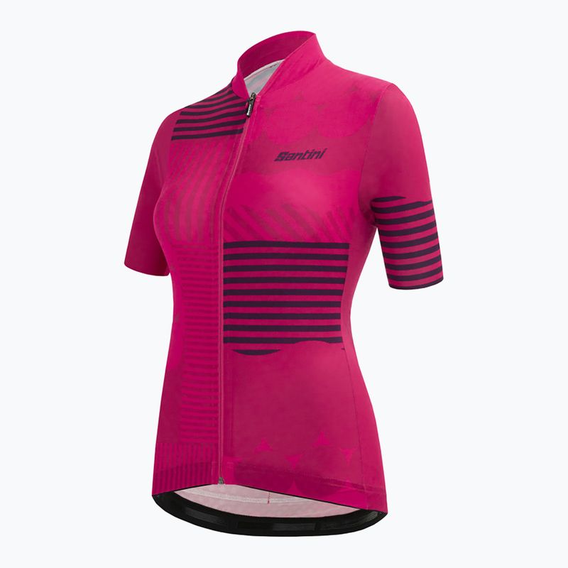 Koszulka rowerowa damska Santini Giada Optic raspberry 3