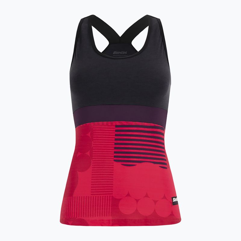 Koszulka rowerowa damska Santini Scia Optic raspberry