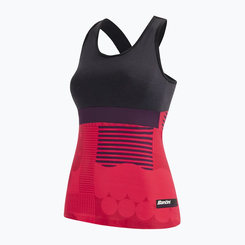 Koszulka rowerowa damska Santini Scia Optic raspberry 3