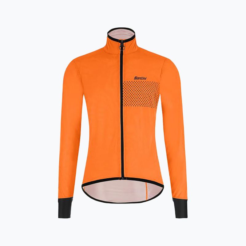 Kurtka rowerowa męska Santini Guard Nimbus arancio fluo 5