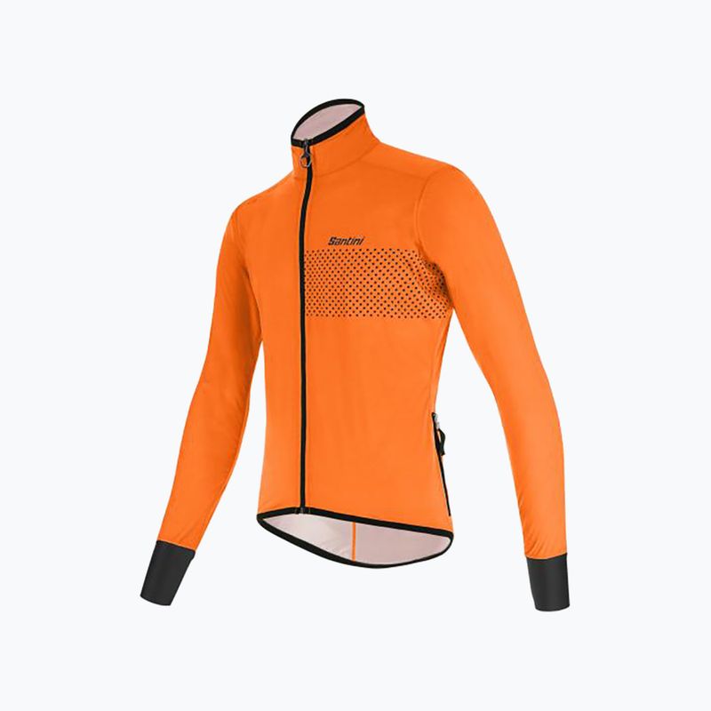 Kurtka rowerowa męska Santini Guard Nimbus arancio fluo 6