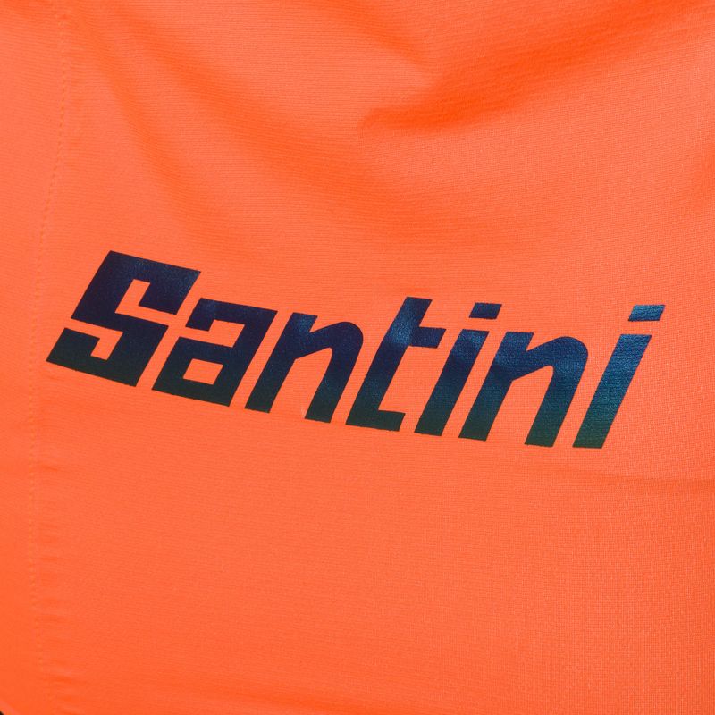 Kurtka rowerowa męska Santini Guard Nimbus arancio fluo 4