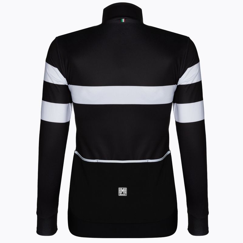 Bluza rowerowa damska Santini Coral Bengal black/white 2