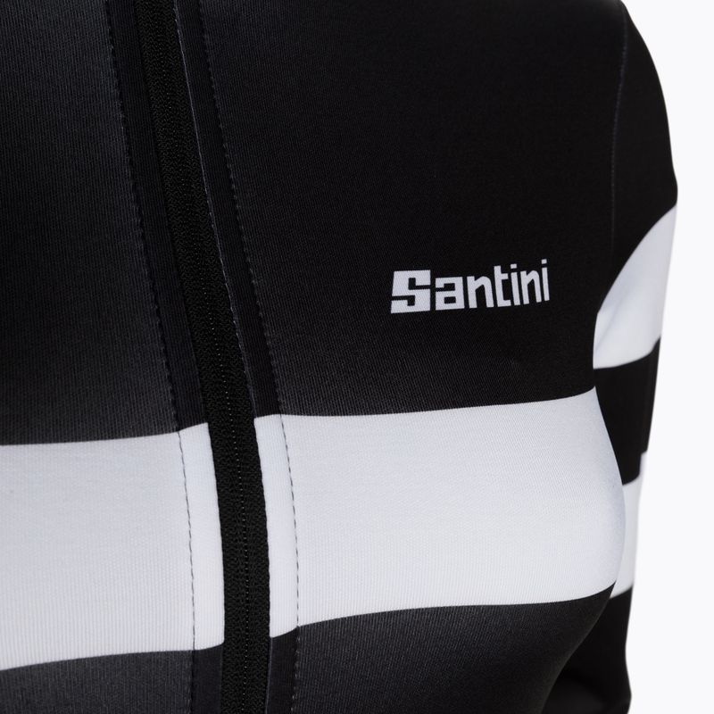 Bluza rowerowa damska Santini Coral Bengal black/white 3