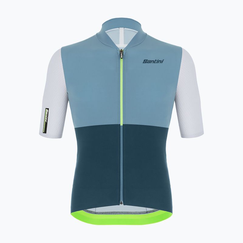 Koszulka rowerowa męska Santini Redux Istinto fluor green