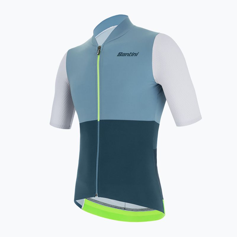 Koszulka rowerowa męska Santini Redux Istinto fluor green 3