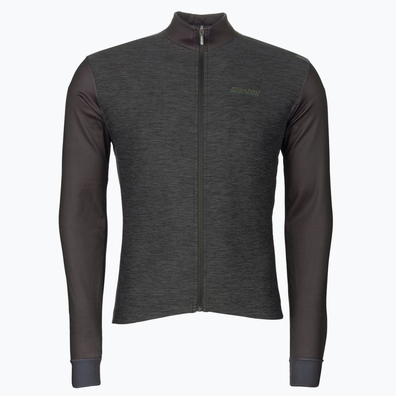 Longsleeve rowerowy męski Santini Colore Winter black