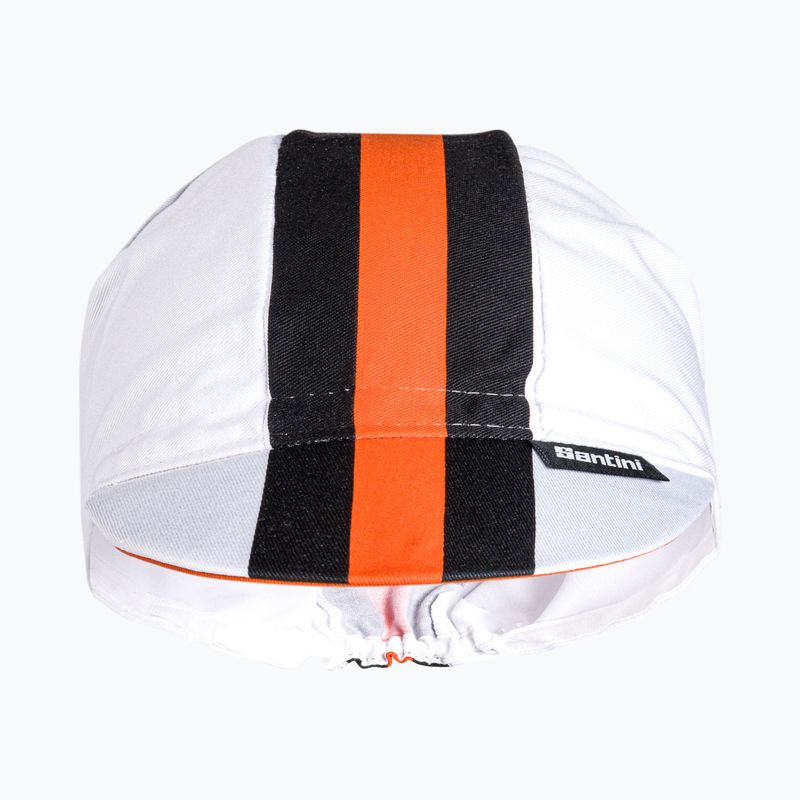 Czapka z daszkiem rowerowa Santini Bengal white 2