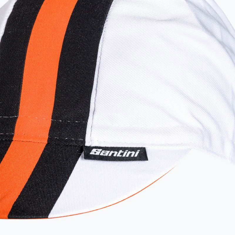 Czapka z daszkiem rowerowa Santini Bengal white 7