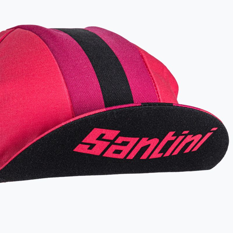 Czapka z daszkiem rowerowa Santini Bengal red 6