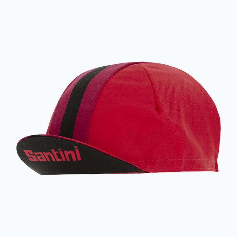 Czapka z daszkiem rowerowa Santini Bengal red 9
