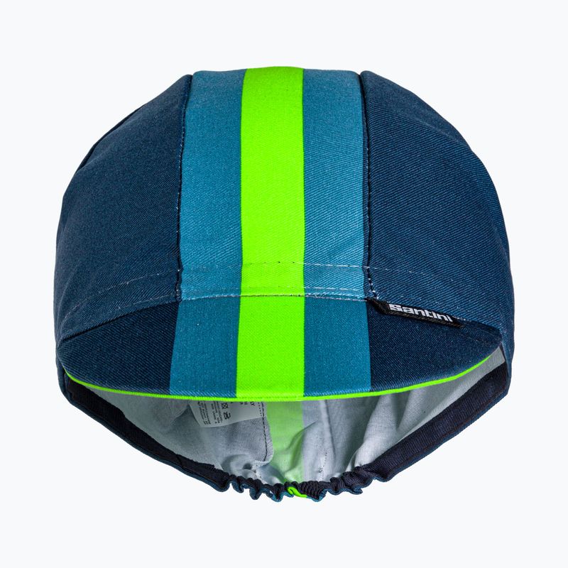 Czapka rowerowa Santini Bengal fluor green 2