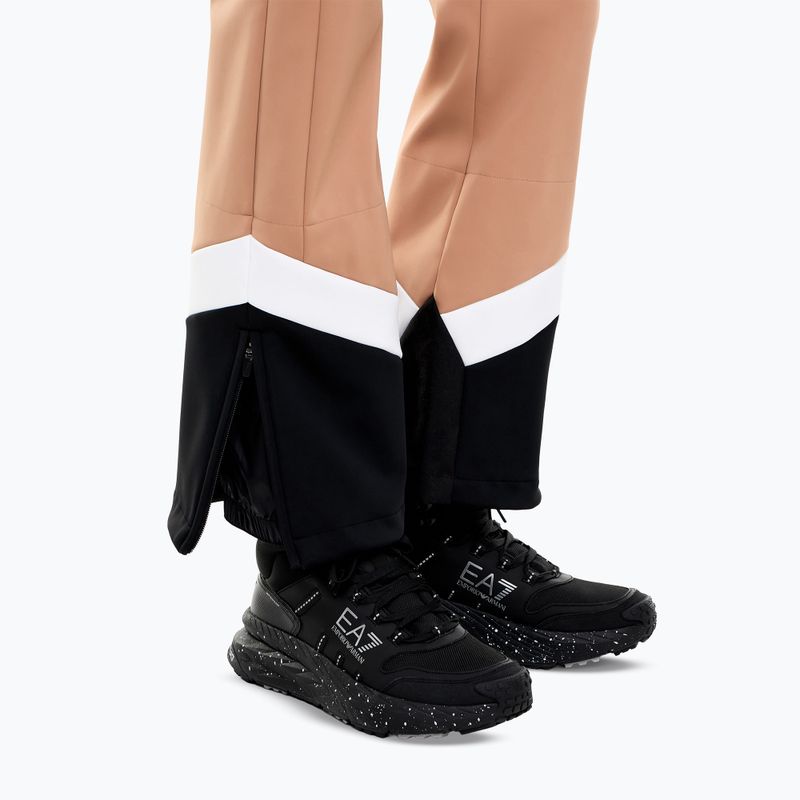 Kombinezon narciarski damski EA7 Emporio Armani Pure Softshell Jumpsuit mocha mousse 6