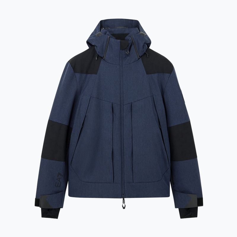 Kurtka narciarska męska EA7 Emporio Armani Elitary Fashion fancy blue herringbo 5