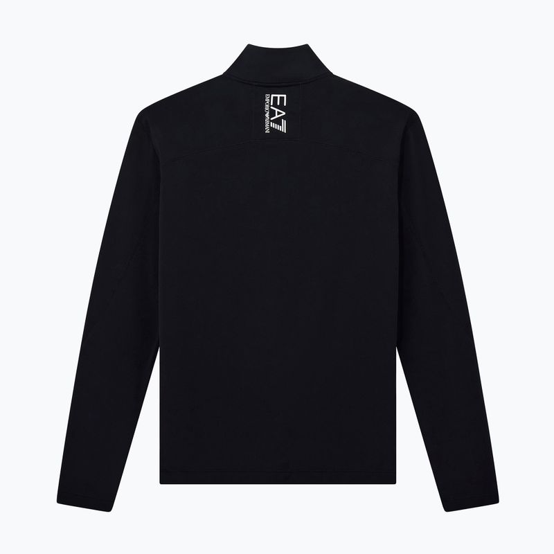 Bluza narciarska męska EA7 Emporio Armani Pure Powerstretch T-Top Half Zip black 7