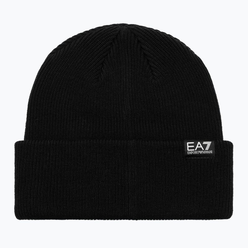 Czapka zimowa EA7 Emporio Armani Mountain Logo Series Big Beanie black 2