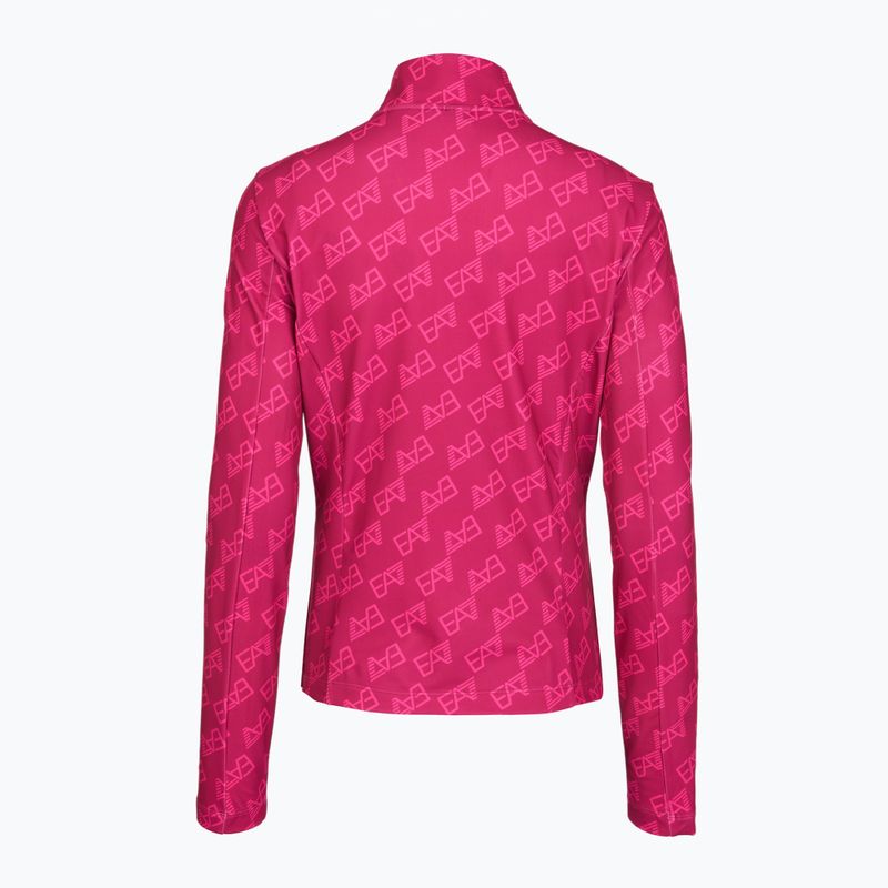 Bluza narciarska damska EA7 Emporio Armani Pure Powerstretch T-Top Half Zip fancy vivacious mono 2