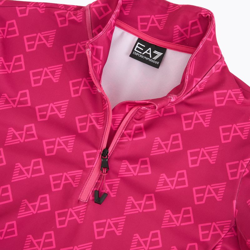 Bluza narciarska damska EA7 Emporio Armani Pure Powerstretch T-Top Half Zip fancy vivacious mono 3