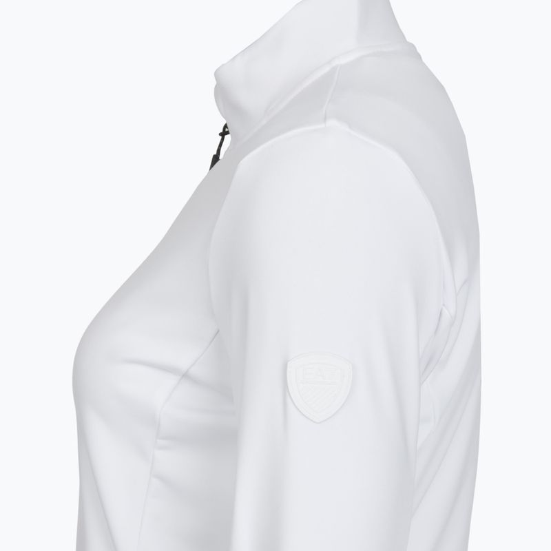 Bluza narciarska damska EA7 Emporio Armani Pure Powerstretch T-Top Half Zip white 3